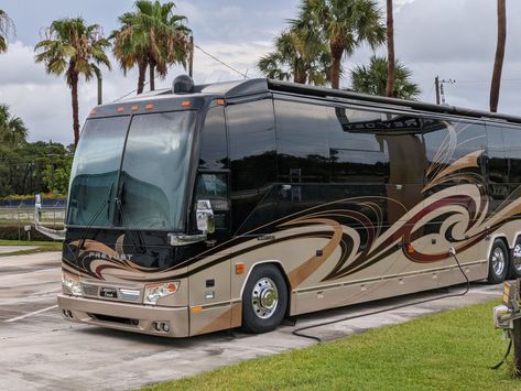 A Prevost motorhome gives RV transportation a new name. This motorhome is more than just a recreational vehicle; it's a lifestyle. Learn more. What Is a Prevost Motorhome? #rvlife #rvliving #rvlifestyle #prevostmotorhome Rv Bus Luxury Rv, Camping Vehicles, Motorhome Living, Bus Motorhome, Cool Rvs, Custom Rv, Rv Gear, Motorhome Travels, Rv Motorhomes