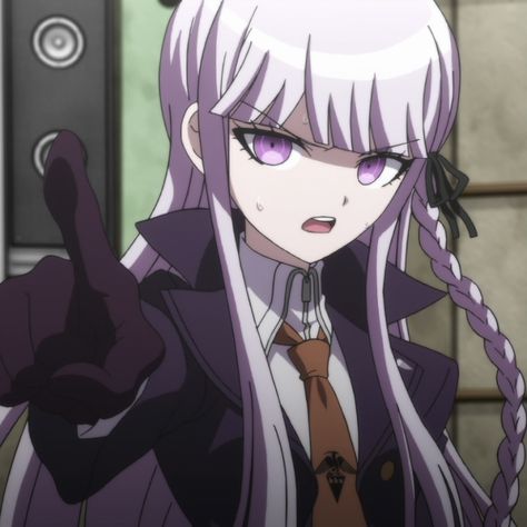 Kyoko Kirigiri Icons, Kyouko Kirigiri, Kirigiri Kyouko, Danganronpa The Animation, Maria Core, Danganronpa Pfp, Kyoko Kirigiri, Danganronpa V1, Anime Club