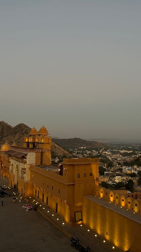 Amer, fort, Rajasthan, Jaipur, Amer fort, city lights, india, desi, aesthetic, pink city, royal, desi vibe, royal family, viral, Pinterest, vsco, folk, culture Queen Indian, Jaipur Travel, Amer Fort, India Travel Places, India Architecture, Desi Love, Travel Pictures Poses, Jaisalmer, Indian Architecture