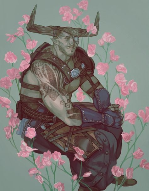 DA: Sweet Pea, an art print by Ciel Bahena - INPRNT Iron Bull Fanart, Varric Dragon Age, Dragon Age Iron Bull, Inquisitor Lavellan, Da Inquisition, The Iron Bull, Iron Bull, Dragon Age Characters, Dragon Age 3