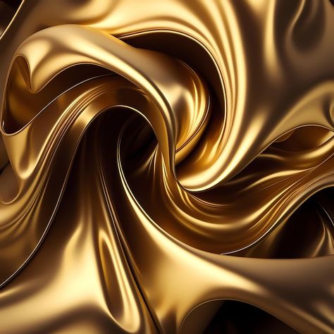 Photo gold silk fabric with a swirl. | Premium Photo #Freepik #photo #golden-wallpaper #golden-foil #gold-texture #gold-foil Golden Fabric Texture, Luxury Aesthetic Gold, Gold Colour Background, Gold Fabric Texture, Gold And Black Aesthetic, Gold Moodboard, Black Thoughts, Gold Interior Design, Texture Study