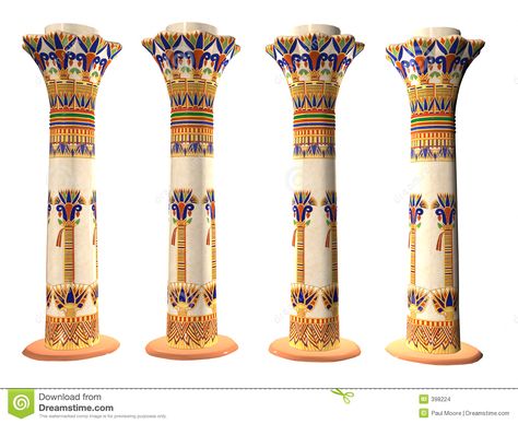 Egyptian Pillars, Haunted House Diy, Art Test, Greek Columns, Bullet Journal 2019, Prince Of Egypt, Pillar Design, Fidget Blankets, Egyptian Pyramids