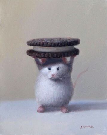 White Mouse, A Mouse, White, Art