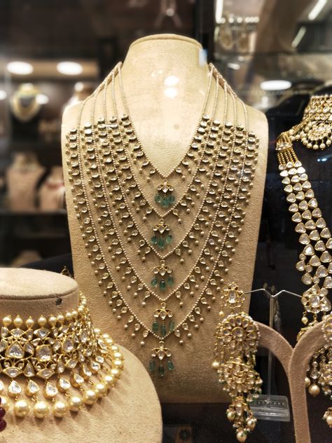 Satlada Haar Hyderabadi, Sathlada Jewellery, Satlada Necklace, Nizam Jewellery, Beaded Wedding Jewelry, Wedding Jewelry Sets Bridal Jewellery, Bridal Jewellery Earrings, Indian Wedding Jewelry Sets, Neck Pieces Jewelry