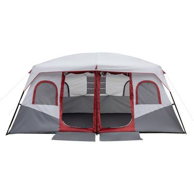 If you are looking for 10 campers tent for your trips or camping, We can do it! The versatility of this tent and the sturdy structure is really impressive. We are committed to fostering an easy, hassle-free, and extremely enjoyable camping experience for our customers through our safe, durable, and dignified products that unlock every individual's true potential to live, thrive and explore beautiful places with as comfort as at their own home. | Winado 10 Person Tent in Gray | Wayfair Huge Tent, 12 Person Tent, 10 Person Tent, 6 Person Tent, Instant Tent, Large Tent, Family Cabin, Tent Stakes, Cabin Tent