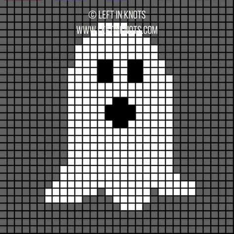 Crochet Halloween Squares - Free Pattern - Left in Knots Gothic Crafts, Halloween Blocks, Crochet Fish, Granny Square Crochet Patterns Free, Plastic Canvas Stitches, Pixel Crochet, Halloween Cross Stitches, Crochet Stitches For Beginners, Bobble Stitch