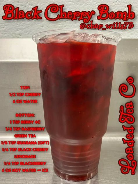 Cherry Loaded Tea Recipe, Cherry Loaded Tea, Energy Recipes, Water Packets, Herbalife Teas, Herbalife Shakes, Tea Blends Recipes, Teas Recipes, Energy Tea Recipes