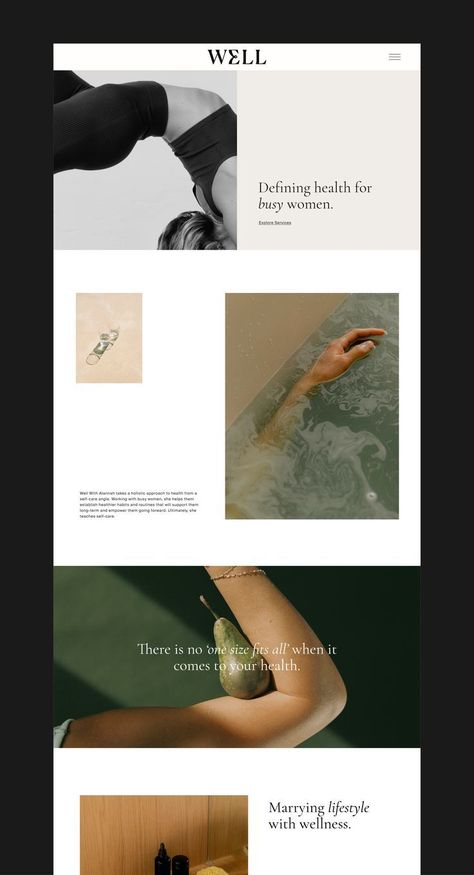 Wellness Website Design, Wellness Website, Unique Website Design, Luxury Website, Website Design Inspiration Layout, Coach Website, Professional Website Design, Squarespace Website Design, Modern Web Design