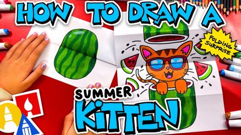 Food Archives - Art For Kids Hub Watermelon Video, Art For Kids Hub, Youtube Drawing, Summer Drawings, Watermelon Art, Funny Summer, Marker Paper, Summer Humor, Art Hub