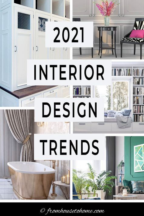 GREAT list of the most popular home decor trends for 2021. This will definitely provide inspiration for getting your interiors updated with the latest styles. | Interior Decorating Tips For The Home 2021 Home Decor Trends, 2021 Interior Design Trends, Latest Decorating Trends, High Point Furniture Market, Latest Interior Design Trends, Small Home Offices, Interior Decorating Tips, Beautiful Interior Design, Studio Interior