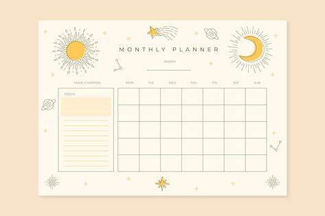 Cute Monthly Planner 2023, Monthly Planner 2023 Free, Cute Calender Design 2023, Monthly Planner Template 2023, Planner 2023 Free, Aesthetic Monthly Planner Template, Monthly Calendar Aesthetic, Month Planner Template, Monthly Planner Free Printable