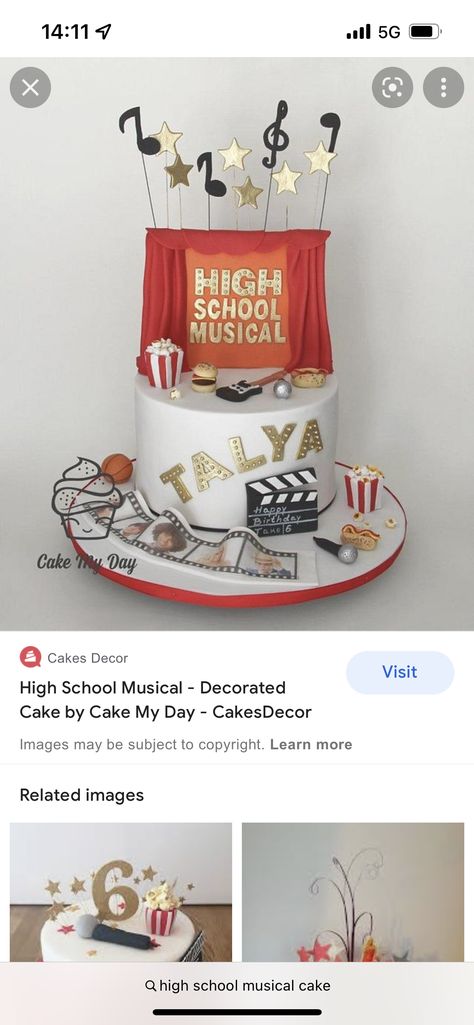 High School Musical Birthday Cake, School Cake, High School Musical, Cake Decorating, High School, Musical, Birthday Cake, Happy Birthday, Cake