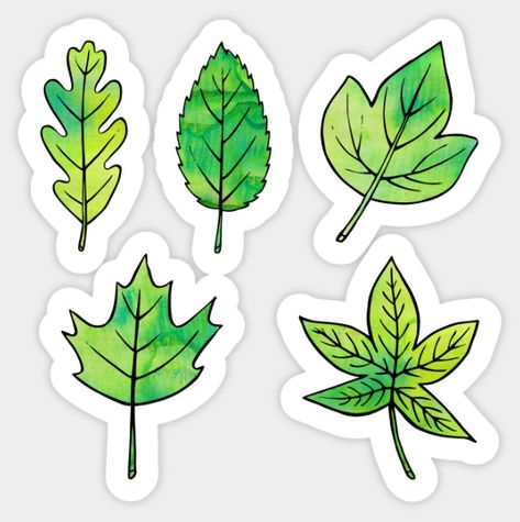 Green Leaves Sticker by @Olooriel on TeePublic | #teepublic #leaves #leaf #sticker #stickers Aesthetic Leaves Drawing, Diy Stickers Ideas Draw, Leaves Stickers Printable, Aesthetic Soup, Lime Cocktails, Soup Aesthetic, Green Leaves Sticker Printable, Leaves Stickers, Lime Margarita Recipe