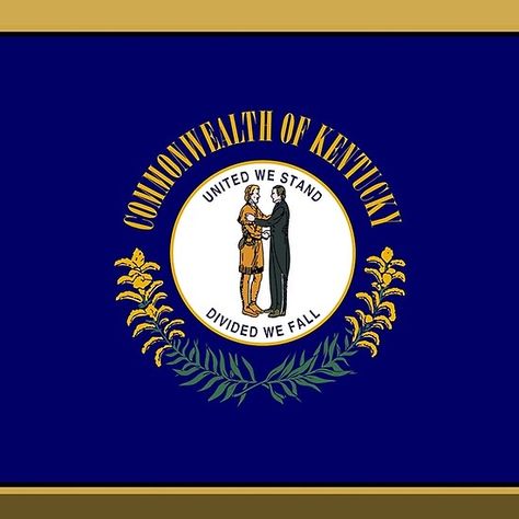 Kentucky State Flag, Colonial Flag, Kentucky Flag, Us States Flags, Best Flags, Kentucky Girl, Flag Coloring Pages, Kentucky State, Common Core State Standards