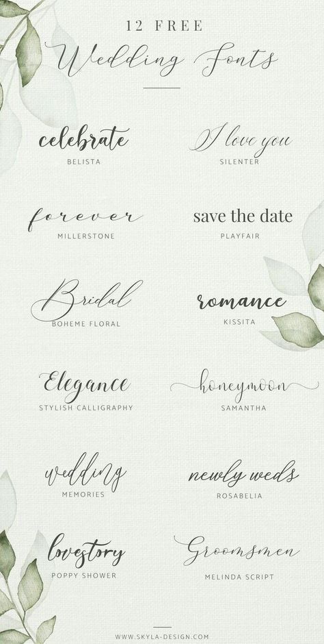 Fonts 2024, Blog Font, Wedding Invitation Fonts, Fonts Script, Fonts Creative, Font Ideas, Invitation Fonts, طابع بريدي, Idee Cricut