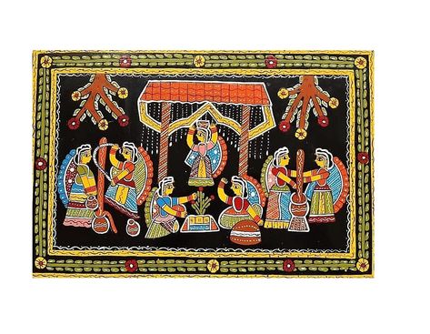 ARTSofINDIA.in Wooden Traditional Square Tikuli Art Painting - Assorted 12" x 8" : Amazon.in: Home & Kitchen Tikuli Art, Square Painting, Indian Folk Art, Madhubani Painting, Wall Frames, Credit Card Debit, Art Forms, Engineered Wood, Home Kitchen