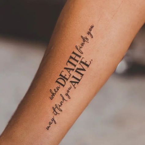 Forearm Tattoos for Men: A Style Statement Forearm Written Tattoo Men, Written Tattoos Men, Tattoos Men Forearm, Side Of Forearm Tattoo, Written Tattoos, Forearm Tattoos For Men, Photorealistic Portraits, Inner Forearm Tattoo, Tattoo Spots