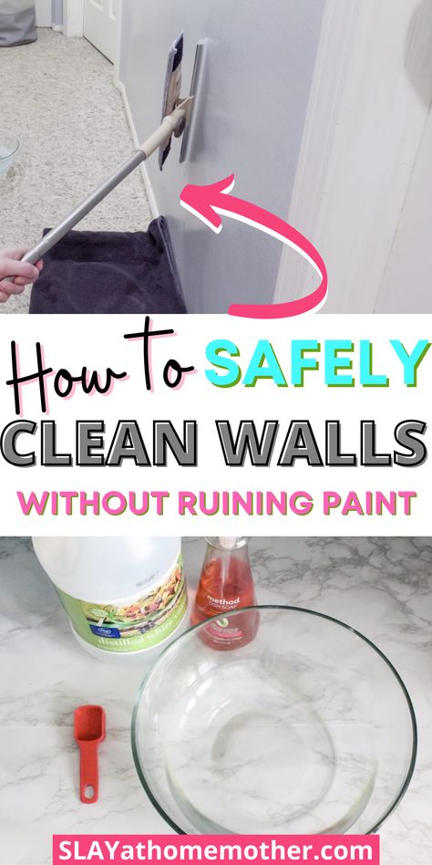 Wall Cleaner Solution, Diy Wall Cleaner Solution, Diy Wall Cleaner, Wall Cleaner Recipe, How To Wash Walls, Wash Walls, Wall Cleaner, Clean Walls, Wall Cleaning