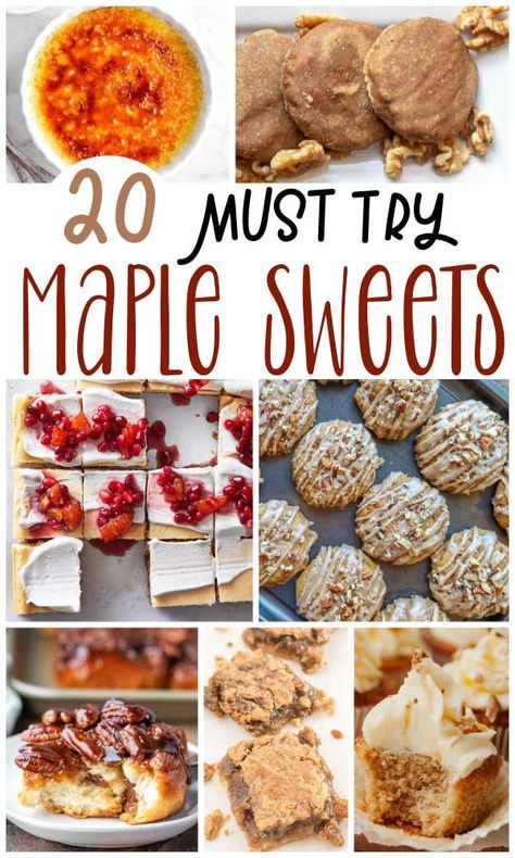 Best Maple Cookies, What To Make With Maple Syrup, Maple Thanksgiving Desserts, Maple Syrup Bars, Desserts Made With Maple Syrup, Maple Syrup Recipes Desserts, Maple Syrup Fudge Recipe, Maple Sugar Candy Recipe, Recipes Using Maple Syrup