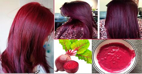 How To Make Your Own Hair Dye, Beetroot Hair Colour, Beetroot Hair Dye, Diy Red Hair Color At Home, How To Colour Hair Naturally At Home, Natural Hair Colouring At Home, Beetroot For Hair, Natural Hair Colors To Dye Your Hair, Natural Hair Dye Colors