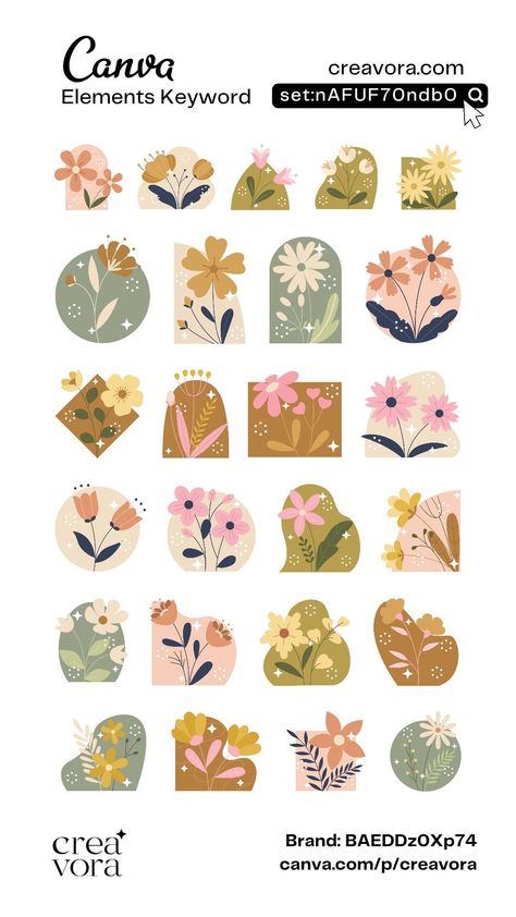 Canva Element Keyword For Flower Plant Illustration womanelement #canvaidea #elementsprocanva #canvafruits Free Canva Stickers, Canva Letters Elements, Canva Stickers Keywords Free, Canva Letter Elements Keyword, Aesthetic Canva Elements, Canva Elements Free, Canvas Elements, Canva Keywords Elements, Free Canva Elements