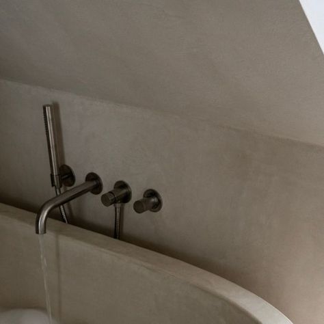 ICÓNICO on Instagram: "A space designed for disconnection. — A2-BP42 wall-mounted bathtub faucet in brushed nickel. A project by @matilde_and. #ICÓNICO #architecture #interiordesign #inspiration" Space Design, Brushed Nickel, Instagram A, Faucet, Bathrooms, Architecture, Wall, On Instagram, Instagram