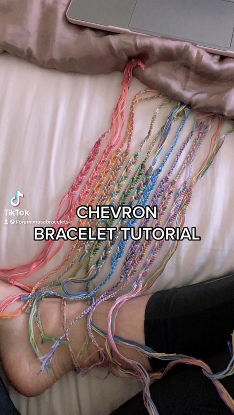 Chevron Friendship Bracelet Tutorial [Video] | Chevron friendship bracelet, Ankle bracelets diy, Friendship bracelets Friendship Bracelet Tutorial, Bracelets Summer, Chevron Friendship Bracelet, Diy Bracelets With String, Ankle Bracelets Diy, Diy Friendship Bracelets Tutorial, Friendship Bracelet Patterns Easy, Cute Friendship Bracelets, Handmade Friendship Bracelets