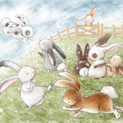 Bunny Rabbit Art, Rabbit Drawing, Cute Bunnies, Draw Cute, Have A Great Week, Happy Pictures, Artist Illustration, Rabbit Art, Bunny Art