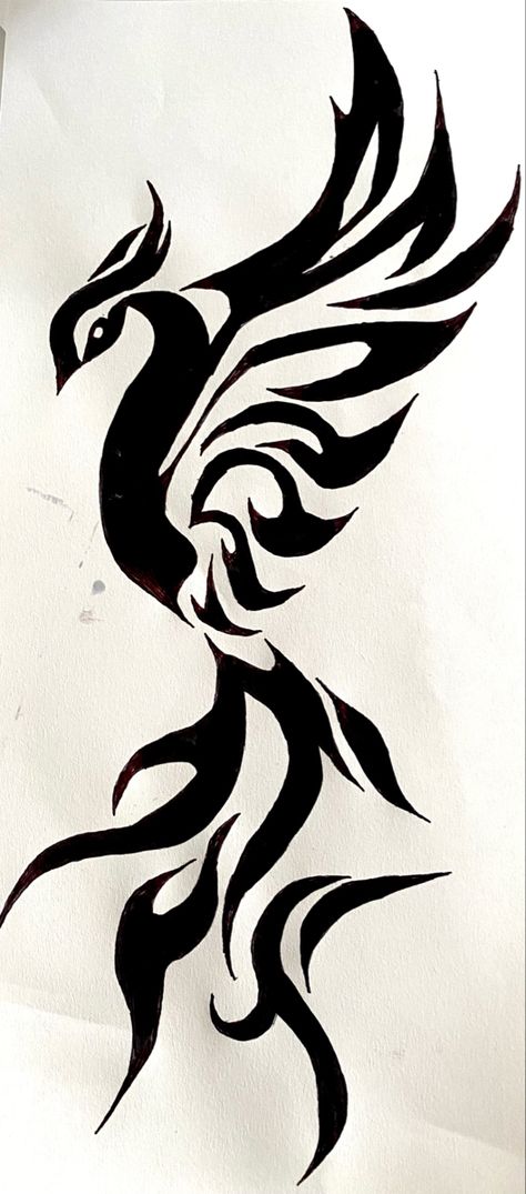 White Pheonix Drawing, Phoenix Sketch Drawing, Phenix Birds Drawing, Phoenix Painting Easy, Phoenix Wings Drawing, Phoenix Artwork Drawings, Pheonix Drawing Easy, Phoenix Drawing Simple, Phoenix Sketch