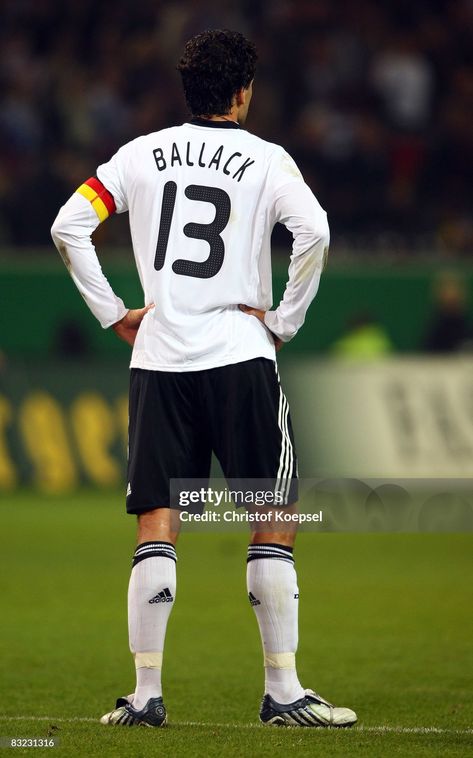 Michael Ballack of Germany is seen during the FIFA 2010 World Cup... News Photo - Getty Images Fifa 2010, Signal Iduna Park, Michael Ballack, Dortmund Germany, World Cup Qualifiers, Digital Asset Management, Fifa, World Cup, Getty Images