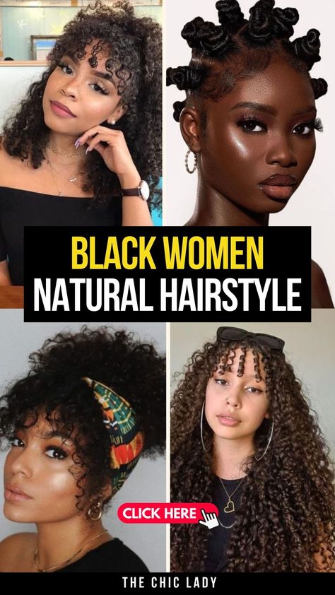 25 Natural Hairstyles That Slay Every Look Trendy Hairstyles For Black Women, Black Hairstyles Natural, Elegant Updos, Haute Hair, Protective Style, Crown Braid, Defined Curls, Hairstyles For Black Women, Elegant Updo