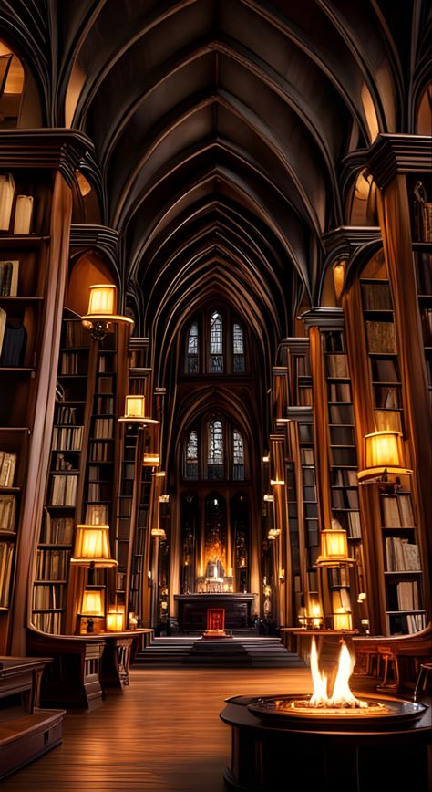 Aesthetic art of a fantasy library in a wizards castle. Magic Dark Academia, Old Castle Library, Old Library Aesthetic Wallpaper, Old Library Aesthetic Dark Academia, Magical Academia Aesthetic, Spooky Library Aesthetic, Big Library Aesthetic Castle, Dark Library Aesthetic Wallpaper, Library Background Aesthetic