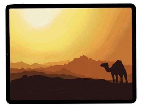 Adobe Fresco Archives - Print Me Some Color Adobe Fresco Art Tutorial, Adobe Fresco Watercolor, Watercolor Desert Sunset, Arabian Desert Art, Sahara Desert Painting, Adobe Fresco, Desert Scene, Painting And Drawing, Skillshare Classes