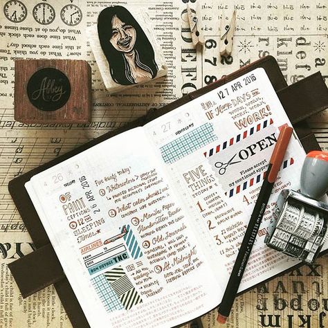 Art journal pages and scrapbook inspiration - ideas for travel journaling, art journaling, and scrapbooking. Abbey Sy Journal, Sketch Journal Ideas, Abbey Sy, Hobonichi Ideas, Traveler Journal, Travel Journal Pages, Journal Planning, Blank Books, Trip To Germany