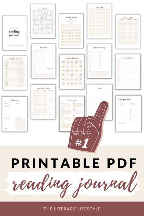 printable pdf reading journal Daily Planner Book, Reading Journal Printable, Journal Printables Free, Book Reading Journal, Reading Notes, Daily Planner Pages, Digital Reading, Reading Tracker, Printables Free