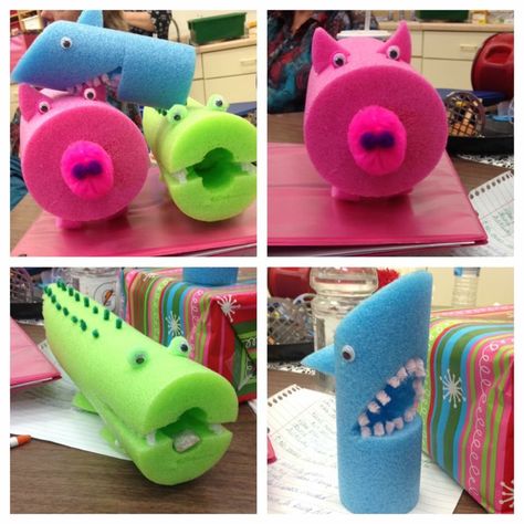 My pool noodle animals for my "make something from junk" assignment. Pool Noodle Animals, Insulation Ideas, Noodles Ideas, Noodle Art, Pool Noodle Crafts, Summer Camp Crafts, Pipe Insulation, Pool Noodle, Summer Crafts For Kids