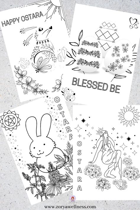 Ostara colouring pages Ostara Coloring Pages, Ostara Coloring Pages Free Printable, Fun Colouring Pages, Pagan Lifestyle, Runes Meaning, Paganism Spells, Elder Futhark Runes, Elder Futhark, Pagan Art