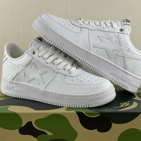 Bapesta Logo, Bape Star, Bapesta Shoes, Bape Shoes, Bape Sneakers, White Shoes Men, Social Event, Cute Nike Shoes, Cute Nikes