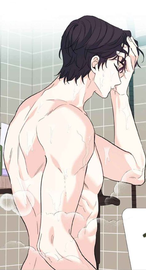 Insos Law Manhwa, Men In Shower, Insos Law, Man Shower, Drawing Ideas List, Web Novel, Anime Printables, Body Reference Poses, Anime Guys Shirtless