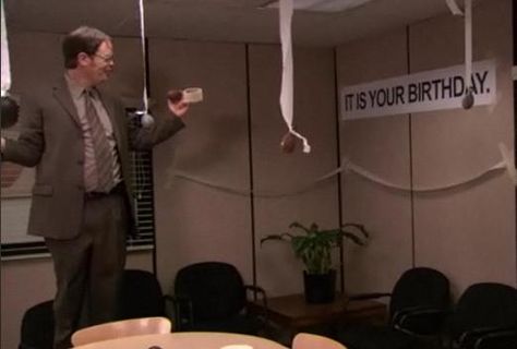 It is your birthday. Dwight Birthday, The Office Happy Birthday, Office Themed Party, Office Birthday Party, It Is Your Birthday, 30th Bday Party, 60th Bday, Are You Not Entertained, Special Birthday Cards