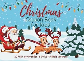 Christmas Coupon Book for Kids: 20 Full Color Prefilled & 20 DIY Fillable Vouchers Coupon Book For Kids, Christmas Coupon Book, Coupon Books, Christmas Coupons, Books For Kids, Coupon Book, Book For Kids, Book Gifts, For Kids