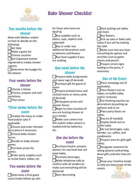 Baby Shower List To Do, Baby Shower To Do List, First Baby Shower Ideas, Baby Shower Schedule, Baby Shower Schedule Of Events, Baby Shower Host Checklist, Baby Shower Itinerary, Baby Shower To Do List Party Planning, Dollar Tree Baby Shower Ideas