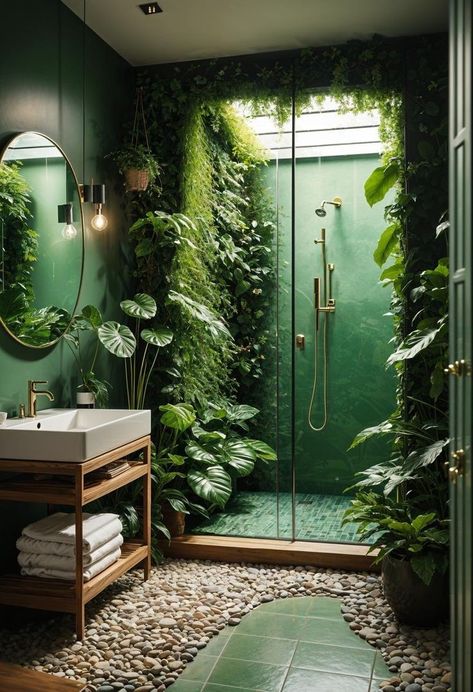 Bathroom Plants No Sunlight, Top 10 Bathroom Designs, Earthy Bathroom Ideas, Spa Space, Jungle Bathroom, Bathroom Plants Decor, Earthy Bathroom, Elegant Bathroom Design, Small Spa