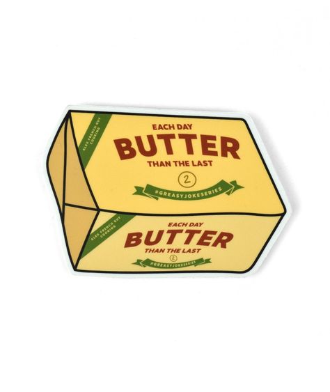 Butter Tattoo, Guy Cooking, Each Day, The End, Magnets, On Sale, Butter, Design, Art