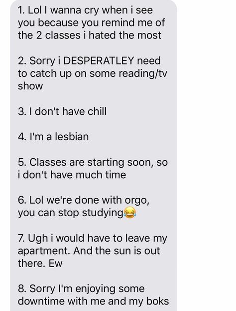 ways to reject a guy when he asks you to chill @bella How To Reject A Guy Nicely Over Text, How To Reject A Guy Nicely, Creepy Guy, When He, Texts, Quick Saves