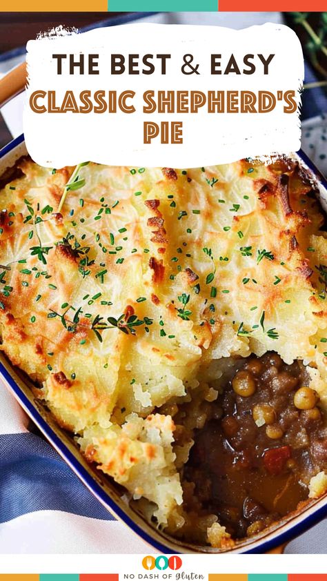 Easy Classic Shepherd’s Pie Shepard Pie Recipes Easy, Shepards Pie Recipe, Easy Shepherds Pie, Cube Steak Recipes, Fresh Potato, Potato Toppings, Shepherds Pie Recipe, Cube Steak, Hearty Meal