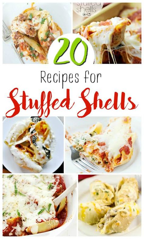 Pasta Wednesday, Stuffed Pasta Recipes, Stuffed Shells Recipes, Buffalo Chicken Stuffed Shells, Chicken Alfredo Stuffed Shells, Chicken Stuffed Shells, Stuffed Shells Ricotta, Stuffed Pasta, Recipes Italian