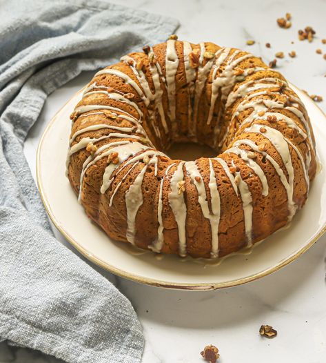 Pumpkin Banana Cake, Gluten Free Bundt Cake, Pumpkin Bundt Cake Recipes, Banana Bundt Cake, Banana Bundt, Pumpkin Bundt, Pumpkin Bundt Cake, Banana Cake Recipe, Pumpkin Banana