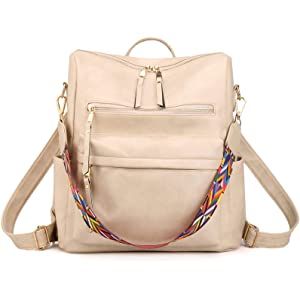 Women's Fashion Backpack Purse Multipurpose Design Convertible Satchel Handbags and Shoulder Bag PU Leather Travel bag (Beige) https://www.amazon.com/Backpack-Multipurpose-Convertible-Handbags-Shoulder/dp/B08HQ8XT5B/ref=zg_bs_16977748011_2?_encoding=UTF8&psc=1&refRID=5TY764H2VNS4D2NFRVEM&tag=amerexperienc-20&language=en_US¤cy=USD Soft Leather Backpack, Vegan Leather Backpack, Leather Backpack Purse, Purse Backpack, Leather Travel Bag, Travel Handbags, Women Leather Backpack, Stylish Shoulder Bag, Classic Backpack