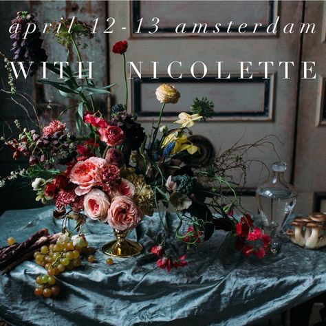 Nicolette Camille Floral on Instagram: “AMSTERDAM APRIL 12-13! Join me and @ariellachezardesign for a two day workshop in Holland. Attendees will create Dutch Masters inspired…” Dutch Masters Wedding, Dutch Wedding, Instagram Amsterdam, Traveling Around The World, Dutch Masters, Flower Farmer, Learning Design, Floral Color, Flower Farm